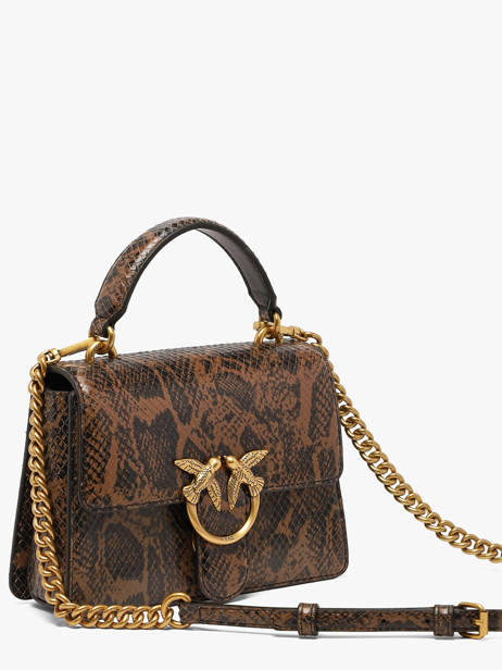 Cross Body Tas Love Bag Icon Leder Pinko Bruin love bag icon 71A3E5 ander zicht 1