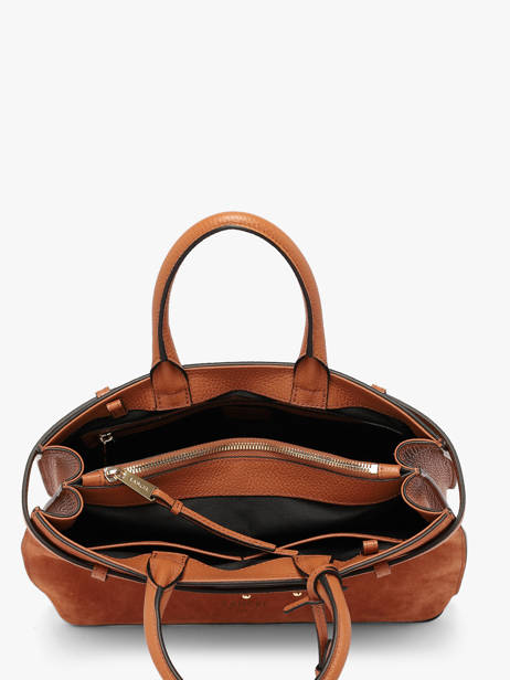 Handtas Faubourg Leder Lancel Bruin faubourg A14257 ander zicht 3