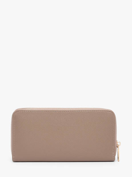 Portefeuille David jones Beige saffiano P160510B vue secondaire 2