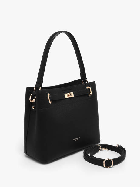 Schoudertas Saffiano David jones Zwart saffiano 4 ander zicht 1