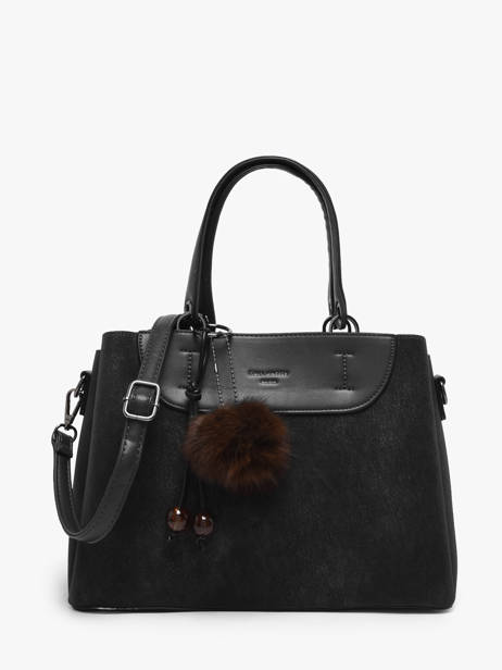 Handtas Suede Gallantry Zwart suede 6