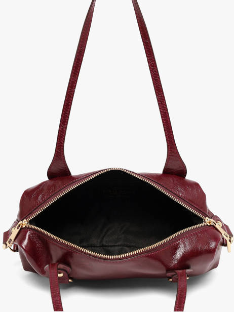 Schoudertas Shiny Sauvage Leder Milano Rood shiny sauvage SS26065 ander zicht 2