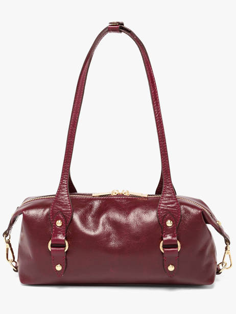 Schoudertas Shiny Sauvage Leder Milano Rood shiny sauvage SS26065 ander zicht 3