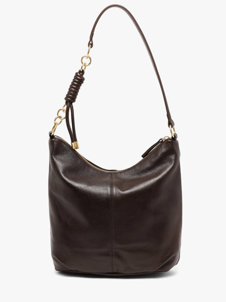 Sac Porté épaule Vintage Cuir Nat et nin Marron vintage SORA vue secondaire 4