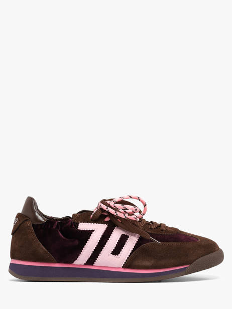 Sneakers Uit Leder Back 70 Bruin women 73