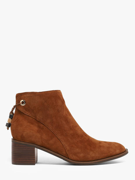 Enkellaarsjes Met Hak Uit Leder Mam'zelle Bruin women CSIUY55
