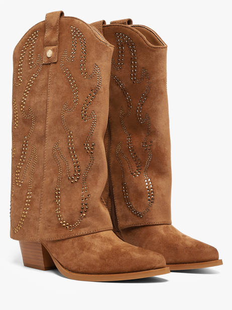 Santiago Laarzen Xti Bruin women 146097 ander zicht 1