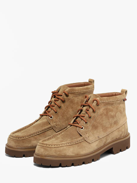 Enkellaarzen Uit Leder Clarks Beige men 26320158 ander zicht 1