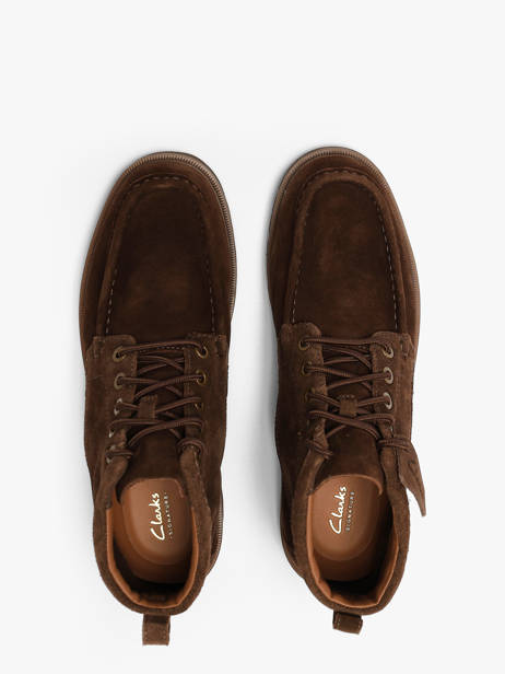 Enkellaarzen Uit Leder Clarks Bruin men 26320159 ander zicht 3