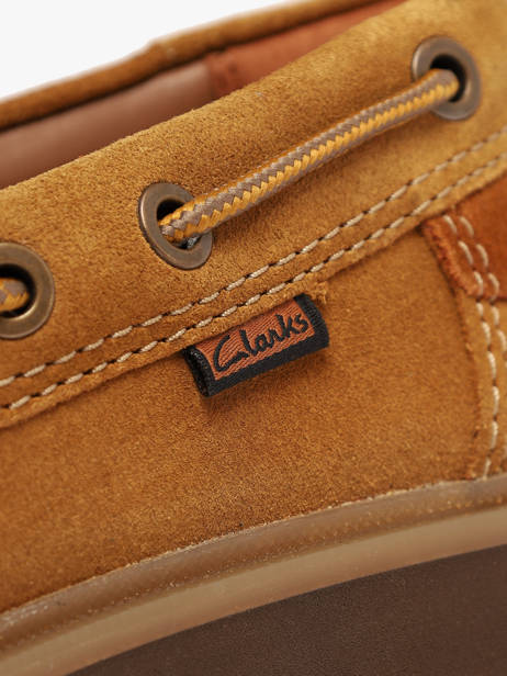 Derby Veterschoenen Uit Leder Clarks Beige men 26327954 ander zicht 2