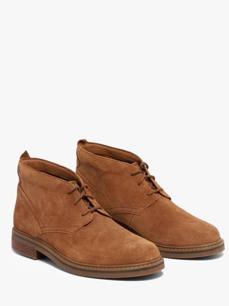 Bottines En Cuir Clarks Marron men 26327184 vue secondaire 1