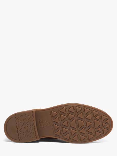 Bottines En Cuir Clarks Marron men 26327184 vue secondaire 4