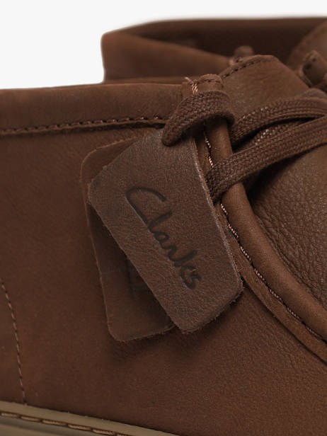 Chaussures Derbies Montante En Cuir Clarks Marron men 26327242 vue secondaire 2