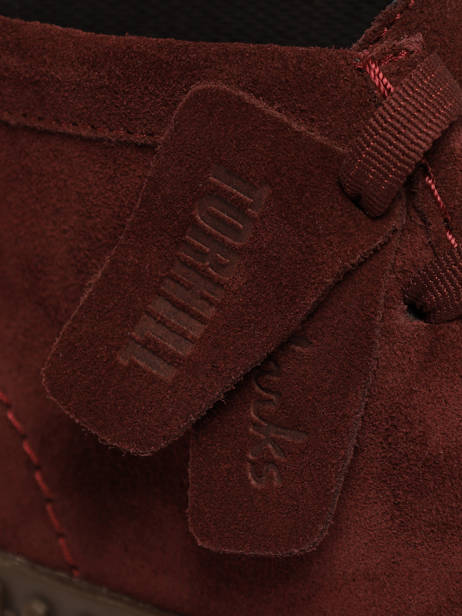 Enkelhoge Derby Veterschoenen Uit Leder Clarks Rood women 26329426 ander zicht 2