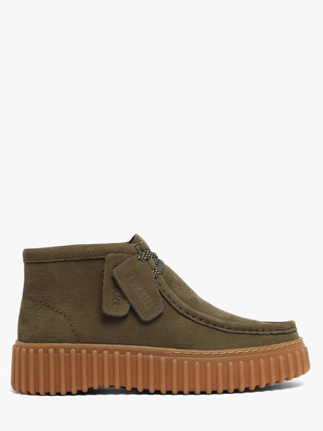 Enkelhoge Derby Veterschoenen Uit Leder Clarks Groen women 26179356