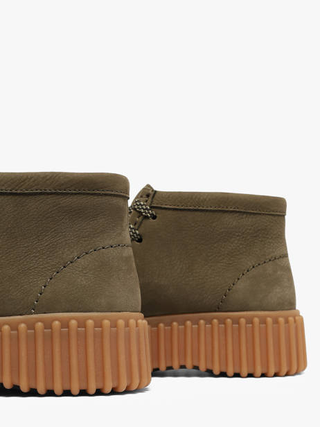 Enkelhoge Derby Veterschoenen Uit Leder Clarks Groen women 26179356 ander zicht 2