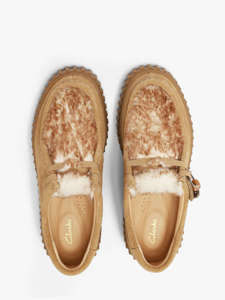 Derby Veterschoenen Uit Leder Clarks Beige women 26327766 ander zicht 3