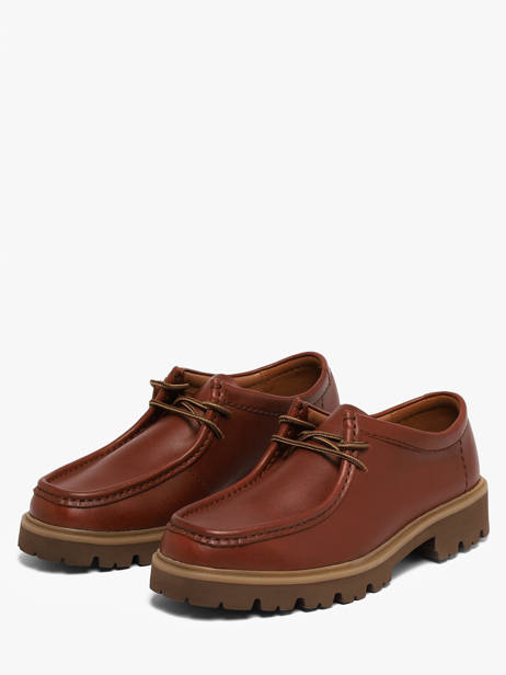 Chaussures Derbies En Cuir Clarks Marron men 26186417 vue secondaire 1