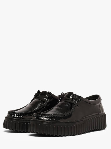 Derby Veterschoenen Uit Leder Clarks Zwart women 26179111 ander zicht 1