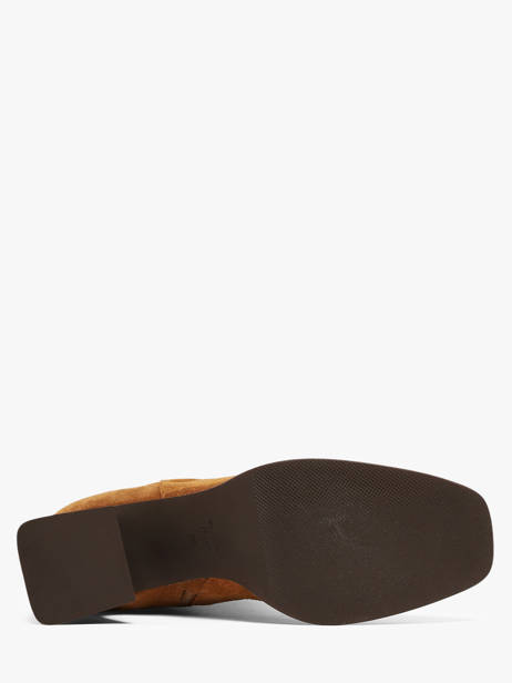 Enkellaarsjes Met Hak Uit Leder Angel alarcon Bruin women 507O ander zicht 4