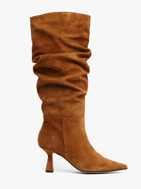 Laarzen Met Naaldhak Uit Leder Angel alarcon Bruin women 458F