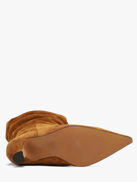 Laarzen Met Naaldhak Uit Leder Angel alarcon Bruin women 458F ander zicht 4