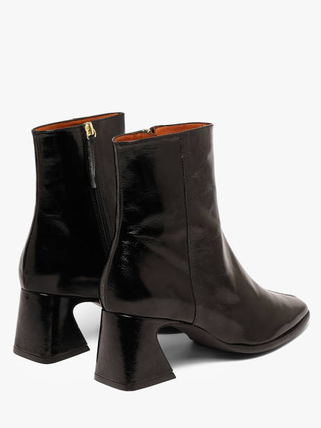 Enkellaarsjes Met Hak Uit Leder Angel alarcon Zwart women 507N ander zicht 2