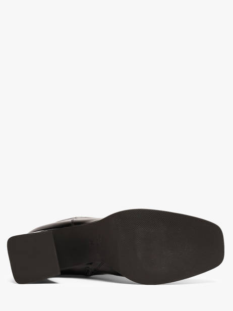 Enkellaarsjes Met Hak Uit Leder Angel alarcon Zwart women 507N ander zicht 4