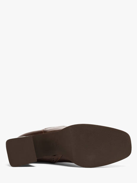 Enkellaarsjes Met Hak Uit Leder Angel alarcon Bruin women 507N ander zicht 4