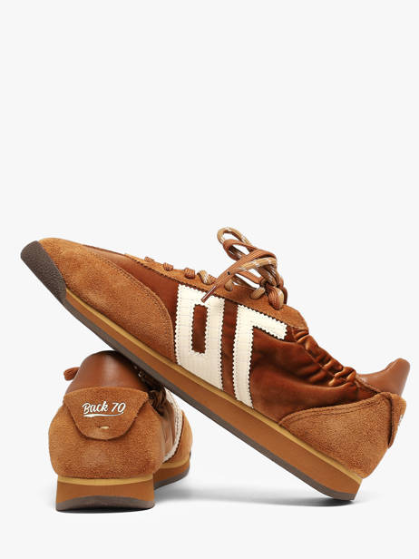 Sneakers Uit Leder Back 70 Bruin women 65 ander zicht 2