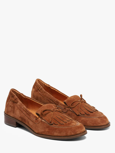 Mocassins En Cuir Mam'zelle Marron women CSIUV28 vue secondaire 1