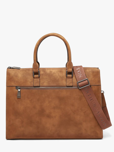 Porte Documents (main) Arthur & aston Marron misha 12 vue secondaire 3