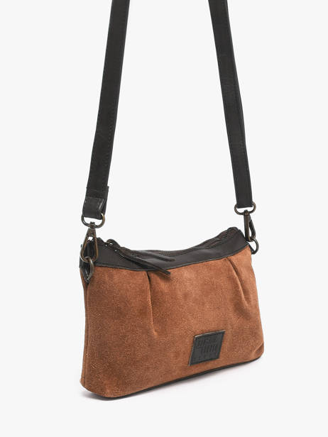 Sac Bandoulière Vienne Cuir Basilic pepper Marron vienne BVIE01 vue secondaire 2