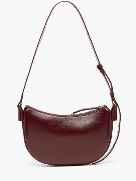Cross Body Tas Vintage Leder Nat et nin Rood vintage LUNE ander zicht 5