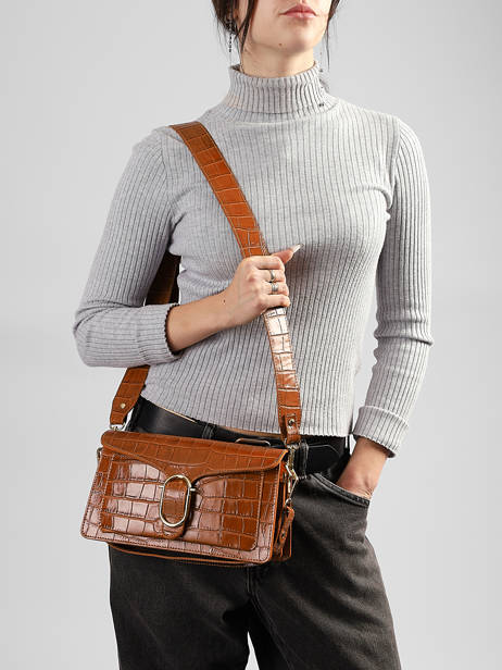 Cross Body Tas Cocco Balo Leder Milano Bruin cocco balo CB26063 ander zicht 1