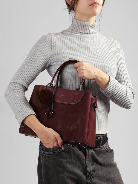 Handtas Suede Gallantry Violet suede 6 ander zicht 1