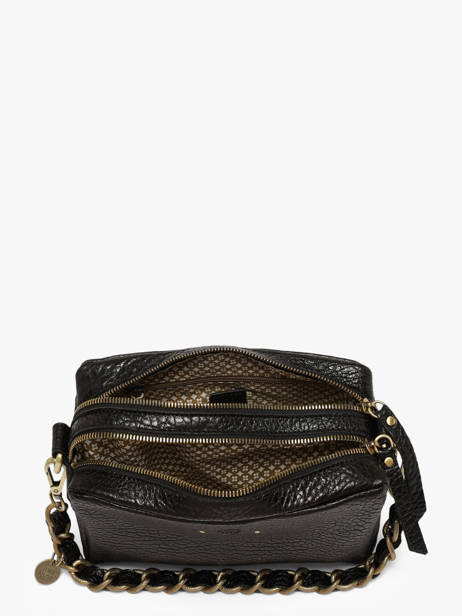 Cross Body Tas Vintage Leder Mila louise Zwart vintage 23673E1 ander zicht 3