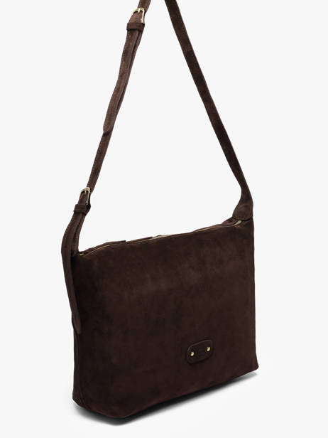Cross Body Tas Vintage Mila louise Bruin vintage 23067V ander zicht 1