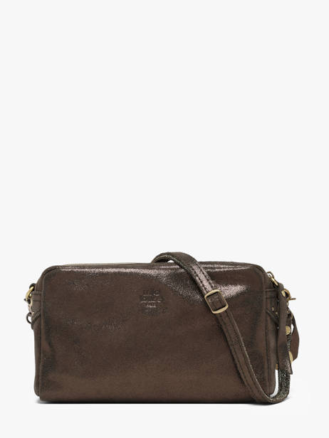 Cross Body Tas Vintage Leder Mila louise Zwart vintage 23673XSX ander zicht 3