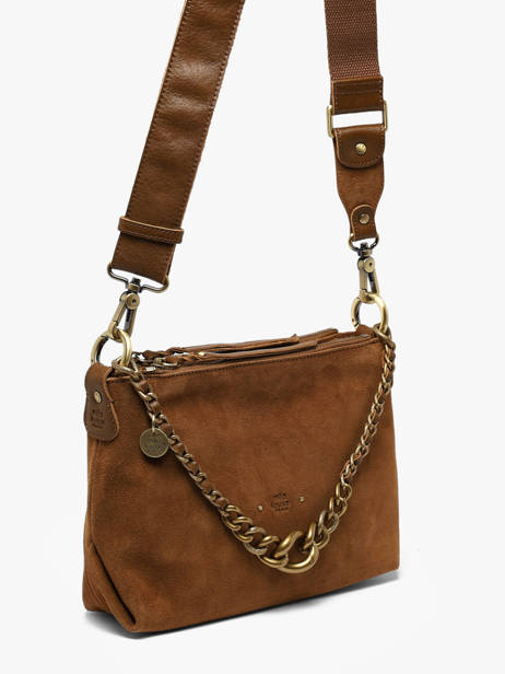 Cross Body Tas Vintage Mila louise Bruin vintage 3864VC1 ander zicht 1