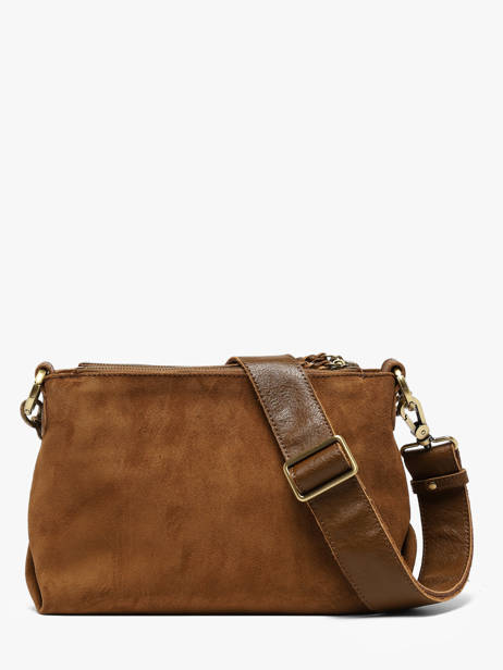 Cross Body Tas Vintage Mila louise Bruin vintage 3864VC1 ander zicht 3