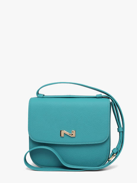 Sac Bandoulière Ulysse Cuir Nathan baume Bleu odyssey 2