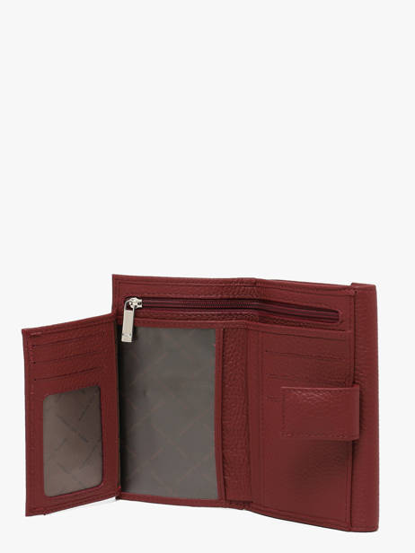 Trifold Wallet Original N Leder Nathan baume Rood original n 410N ander zicht 2