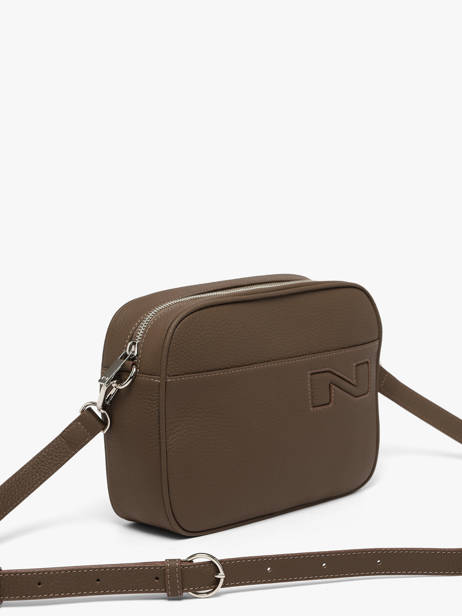 Cross Body Tas N City Leuven Leder Nathan baume Bruin n city 7 ander zicht 2