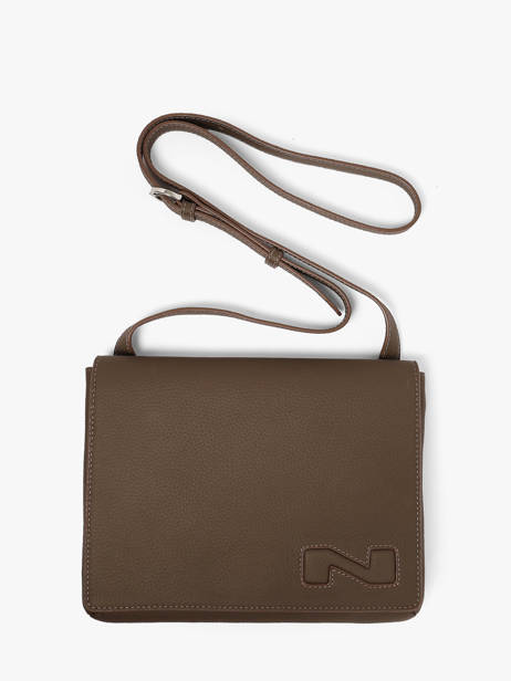 Sac Bandoulière Brugge Cuir Nathan baume Marron n city 2 vue secondaire 1