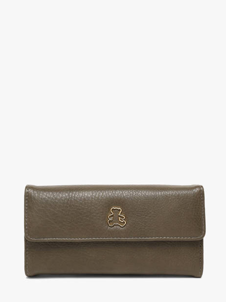 Portefeuille Orasie Lulu castagnette Vert zip ORASIE