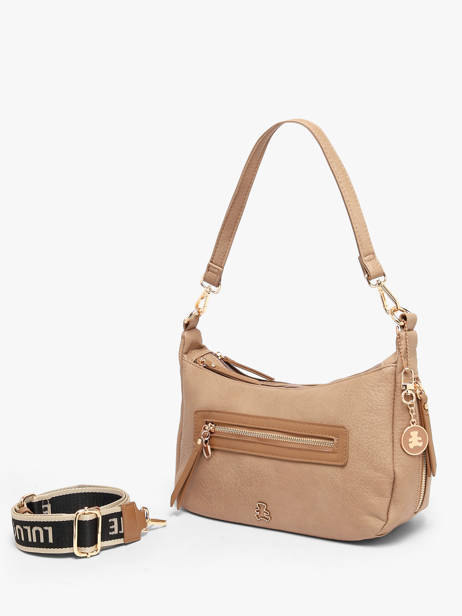 Schoudertas Zip Lulu castagnette Beige zip BARRY ander zicht 1