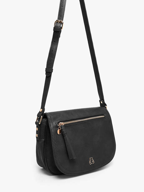 Cross Body Tas Zip Lulu castagnette Zwart zip 3 ander zicht 1