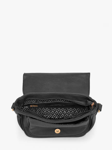 Cross Body Tas Zip Lulu castagnette Zwart zip 3 ander zicht 2