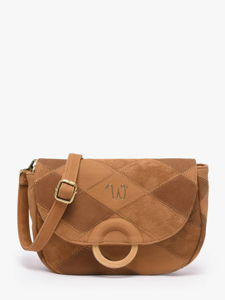 Cross Body Tas Neflier Patchwork Woomen Bruin neflier patchwork WNET04
